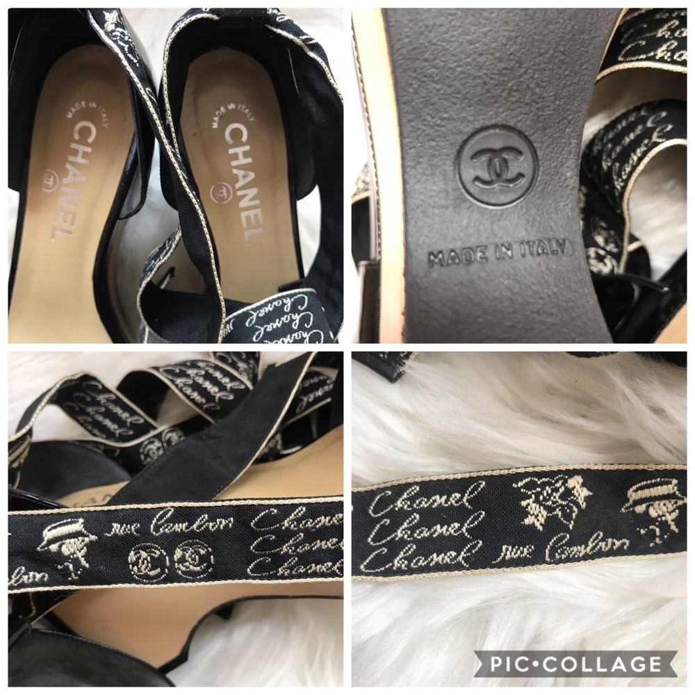 ⭕️SOLD⭕️ CHANEL Cannon CC Logo Lace-Up Sandals - Picture 8 of 8